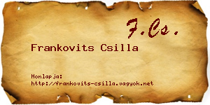 Frankovits Csilla névjegykártya